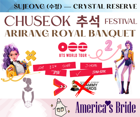 Arirang Chuseok Royal Banquet Sujeong Tables - Crystal Reserve
